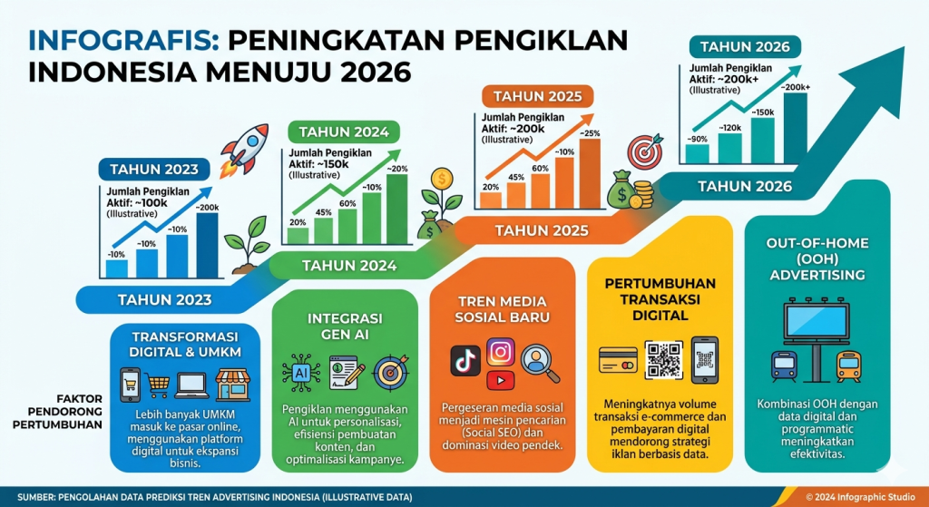 grafik peningkatan iklan